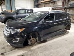 Salvage cars for sale at Eldridge, IA auction: 2018 Ford Edge Titanium