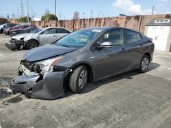 Salvage cars for sale at Wilmington, CA auction: 2017 Toyota Prius