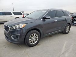 Salvage cars for sale at Grand Prairie, TX auction: 2017 KIA Sorento LX