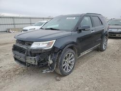 Salvage cars for sale at Kansas City, KS auction: 2017 Ford Explorer Limited