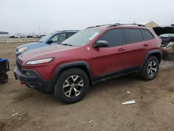 Salvage cars for sale at Brighton, CO auction: 2014 Jeep Cherokee Trailhawk