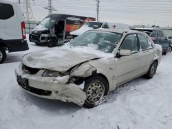 Salvage cars for sale at Elgin, IL auction: 2002 Mazda Protege DX