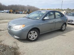 Salvage cars for sale at Windsor, NJ auction: 2010 Hyundai Elantra Blue