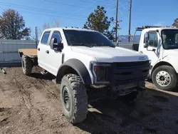 Salvage trucks for sale at Colorado Springs, CO auction: 2017 Ford F550 Super Duty Flatbed Truck