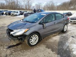 Salvage cars for sale at Ellwood City, PA auction: 2016 KIA Forte LX