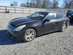 Salvage cars for sale at Gastonia, NC auction: 2010 Infiniti G37 Base