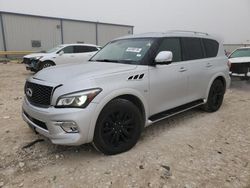 Salvage cars for sale at Haslet, TX auction: 2017 Infiniti QX80 Base