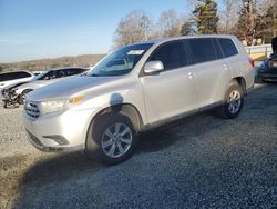 Salvage cars for sale at Concord, NC auction: 2011 Toyota Highlander Base