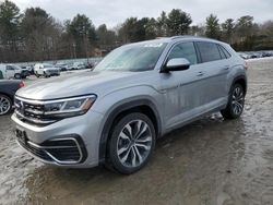 Salvage cars for sale at Mendon, MA auction: 2020 Volkswagen Atlas Cross Sport SEL Premium R-Line