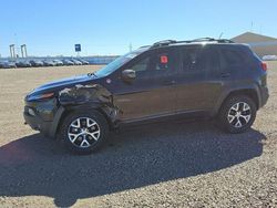 Salvage cars for sale at Brighton, CO auction: 2015 Jeep Cherokee Trailhawk