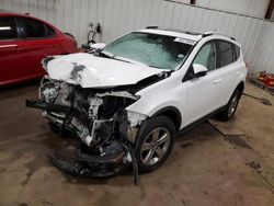 Salvage cars for sale from Copart Lansing, MI: 2015 Toyota Rav4 XLE