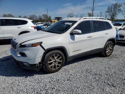 Salvage cars for sale at Riverview, FL auction: 2018 Jeep Cherokee Latitude Plus