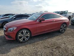 Salvage cars for sale at Houston, TX auction: 2017 Mercedes-Benz C300