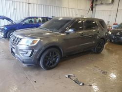 Salvage cars for sale at Franklin, WI auction: 2016 Ford Explorer Sport