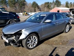 Salvage cars for sale at Mendon, MA auction: 2013 Audi A6 Premium Plus