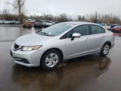 Salvage cars for sale from Copart Woodburn, OR: 2014 Honda Civic LX