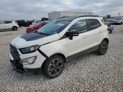 Salvage cars for sale at Temple, TX auction: 2019 Ford Ecosport SES