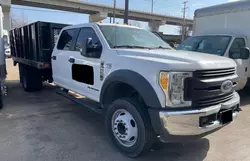 Salvage trucks for sale at Grand Prairie, TX auction: 2017 Ford F550 Super Duty