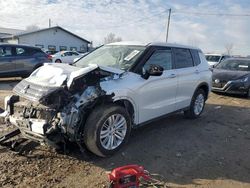 Salvage cars for sale at Pekin, IL auction: 2022 Mitsubishi Outlander ES