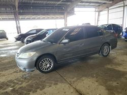 Honda salvage cars for sale: 2005 Honda Civic EX