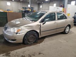 Salvage cars for sale at Blaine, MN auction: 2007 Toyota Corolla CE