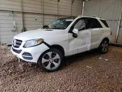 Mercedes-Benz salvage cars for sale: 2016 Mercedes-Benz GLE 350