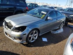 Salvage cars for sale at Elgin, IL auction: 2015 Mercedes-Benz C 350 4matic