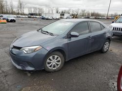 Salvage cars for sale at Portland, OR auction: 2015 Toyota Corolla L