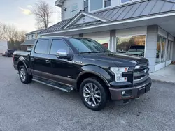 Salvage trucks for sale at North Billerica, MA auction: 2015 Ford F150 Supercrew