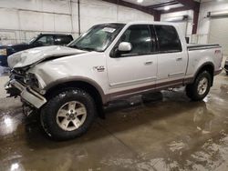 Salvage cars for sale at Avon, MN auction: 2002 Ford F150 Supercrew