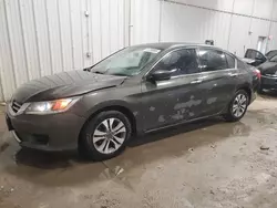 Salvage cars for sale at Franklin, WI auction: 2014 Honda Accord LX