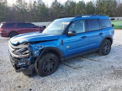 Salvage cars for sale at Gainesville, GA auction: 2022 Ford Bronco Sport BIG Bend