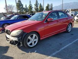 Salvage cars for sale at Rancho Cucamonga, CA auction: 2011 Mercedes-Benz C300