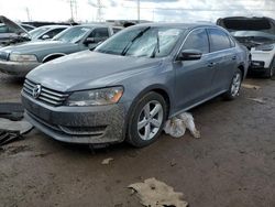 Salvage cars for sale at Elgin, IL auction: 2013 Volkswagen Passat SE