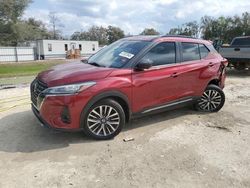 Nissan salvage cars for sale: 2021 Nissan Kicks SR