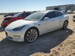 Salvage cars for sale at San Antonio, TX auction: 2019 Tesla Model 3