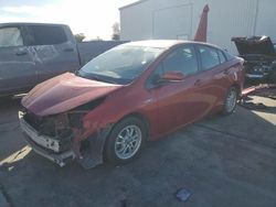 Salvage cars for sale at Sacramento, CA auction: 2017 Toyota Prius