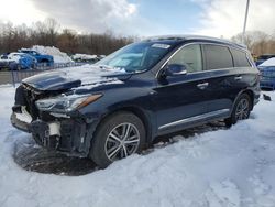 Salvage cars for sale at East Granby, CT auction: 2016 Infiniti QX60