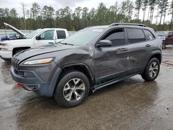 Salvage cars for sale at Harleyville, SC auction: 2016 Jeep Cherokee Trailhawk