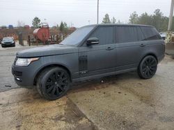 Salvage cars for sale at Gaston, SC auction: 2015 Land Rover Range Rover Supercharged