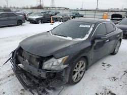 Salvage cars for sale at Elgin, IL auction: 2012 Nissan Maxima S