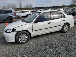 Salvage cars for sale at Arlington, WA auction: 2005 Honda Civic DX VP