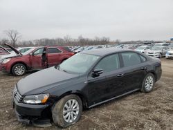 Salvage cars for sale at Des Moines, IA auction: 2015 Volkswagen Passat S