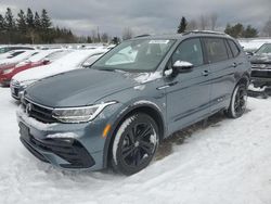 Salvage cars for sale at Bowmanville, ON auction: 2023 Volkswagen Tiguan SE R-LINE Black