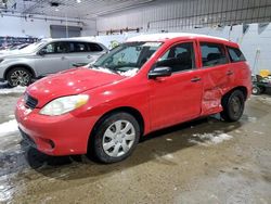 Toyota salvage cars for sale: 2007 Toyota Corolla Matrix XR