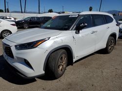 Salvage cars for sale at Van Nuys, CA auction: 2022 Toyota Highlander Hybrid XLE