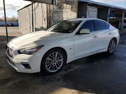 Flood-damaged cars for sale at auction: 2018 Infiniti Q50 Luxe