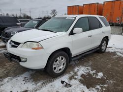 Salvage cars for sale at Bridgeton, MO auction: 2002 Acura MDX