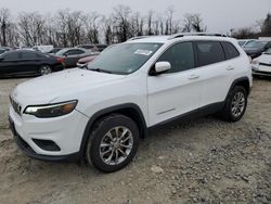 Salvage cars for sale at Baltimore, MD auction: 2019 Jeep Cherokee Latitude Plus