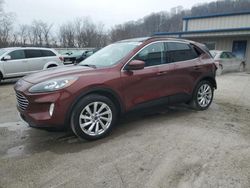 Salvage cars for sale at Ellwood City, PA auction: 2021 Ford Escape Titanium